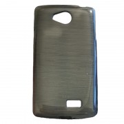 LG F60 tpu bag cover grå, Mobiltelefon tilbehør